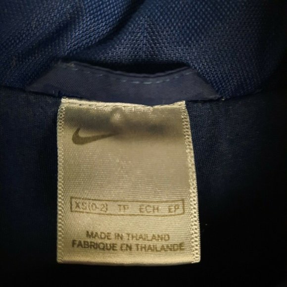 Nike Windbreaker Jacket Packable Hood Lightweight Blue Womens XS Extra Small - Picture 8 of 11
